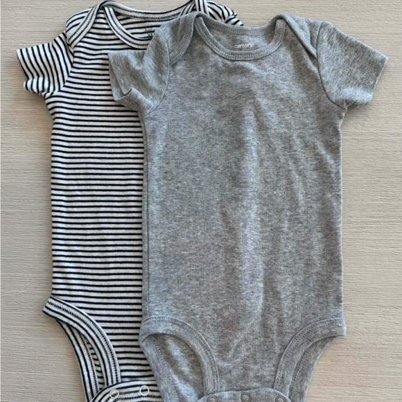 Carter's Other - Carter's Gray and Striped Bodysuits